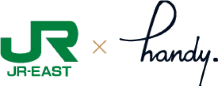 JRロゴ✖️handyロゴ