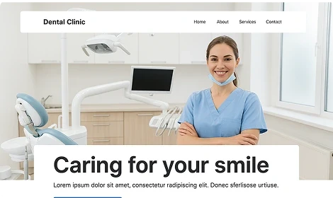 大阪歯科医院のサイトサンプル